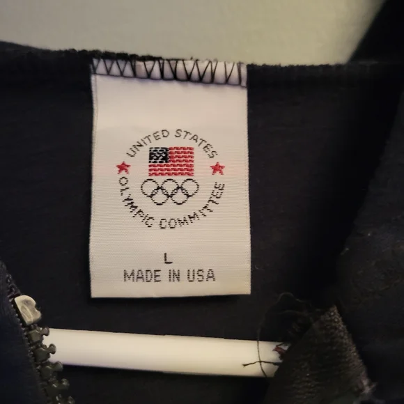 Team USA Olympic Jacket Men’s Large Navy Full Zip Hoodie Great Condition - Picture 4 of 5